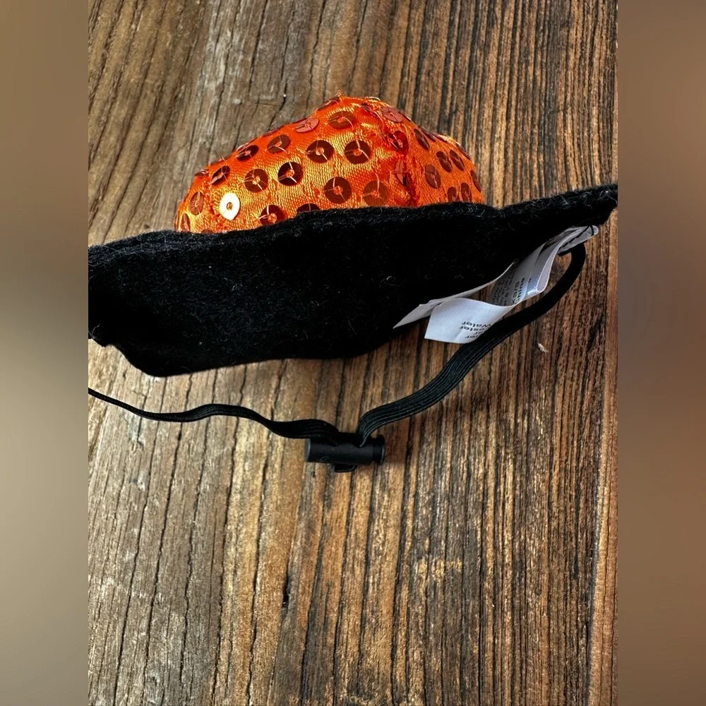 Orange Sequin Pumpkin Headband